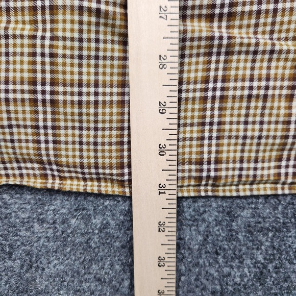 Vintage Filson Shirt Mens XL Brown Plaid Cotton Button Front Made Hong Kong 90s - Picture 7 of 8